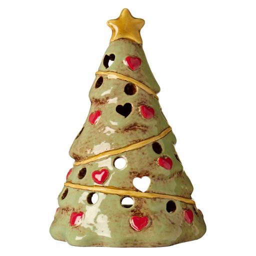 Gingerbread World IB Laursen Denmark – Ceramic Tealight House - Stillenat Christmas Tree 27699-81