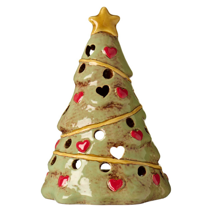 Gingerbread World IB Laursen Denmark – Ceramic Tealight House - Stillenat Christmas Tree 27699-81
