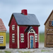 Gingerbread World IB Laursen Denmark – Ceramic Tealight House Visby Schoolhouse 27659-33