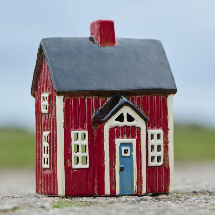 Gingerbread World IB Laursen Denmark – Ceramic Tealight House Visby Schoolhouse 27659-33