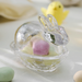 Gingerbread World IB Laursen Denmark – Danish Design Easter - Glass Bunny-shaped Candy Dish 8723-00