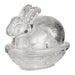 Gingerbread World IB Laursen Denmark – Danish Design Easter - Glass Bunny-shaped Candy Dish 8723-00