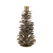 Gingerbread World IB Laursen Denmark – Metal Pine Cone Candle Holder, Antique Gold, 12 cm 57006-17