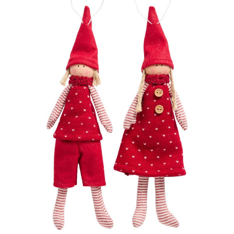 Gingerbread World IB Laursen Denmark – Scandinavian Christmas, Santa’s Helpers Sigrid and Sune 26944-99