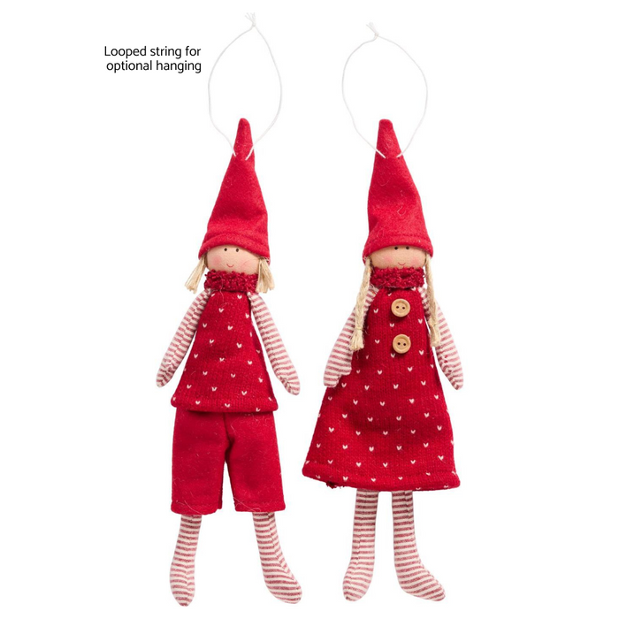 Gingerbread World IB Laursen Denmark – Scandinavian Christmas, Santa’s Helpers Sigrid and Sune 26944-99