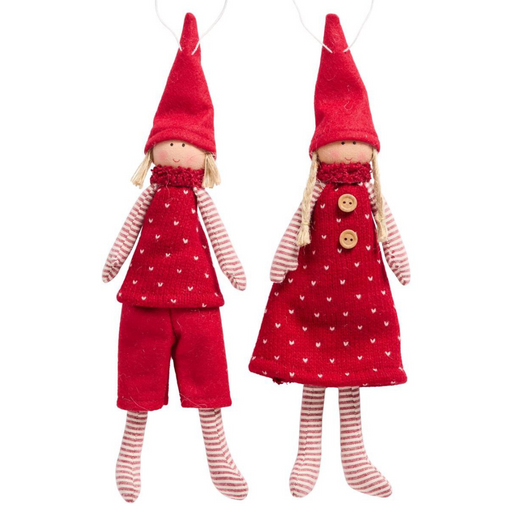 Gingerbread World IB Laursen Denmark – Scandinavian Christmas, Santa’s Helpers Sigrid and Sune 26944-99