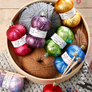 Gingerbread World Inge-Glas Canada - Knitting Ornaments - colourful balls of yarn and knitting needles