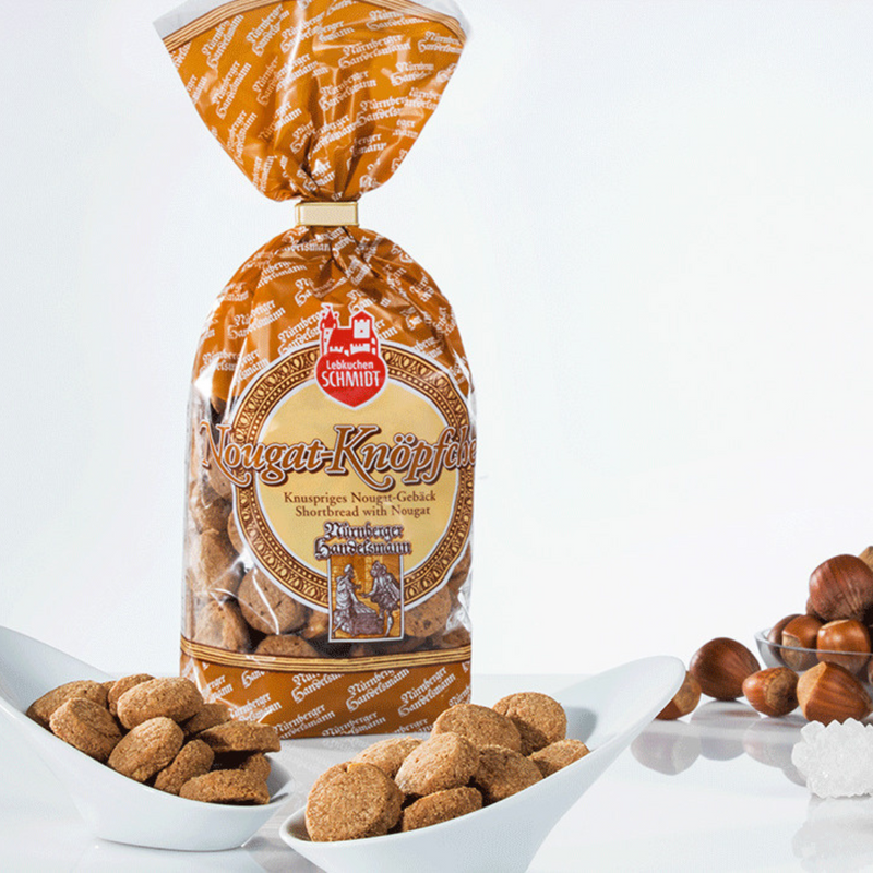 Gingerbread World Lebkuchen Schmidt Canada - Nougat Buttons Shortbread with Nougat 61442