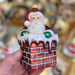 Gingerbread World Polish Blown Glass Ornament – Santa in Chimney 303302