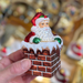 Gingerbread World Polish Blown Glass Ornament – Santa in Chimney 303302