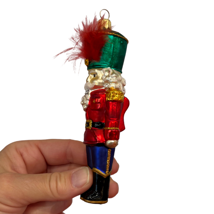 Gingerbread World Polish Blown Glass Ornament – Traditional Nutcracker Soldier 165202