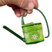 Gingerbread World Polish Blown Glass Ornament – Watering Can with Painted Daisies 208606