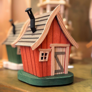 Gingerbread World Richard Glaesser German Folk Art - Smoker Cottage Red 2630