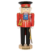 Handcrafted Richard Glässer German nutcracker depicting King Charles III, made in Seiffen, Germany.