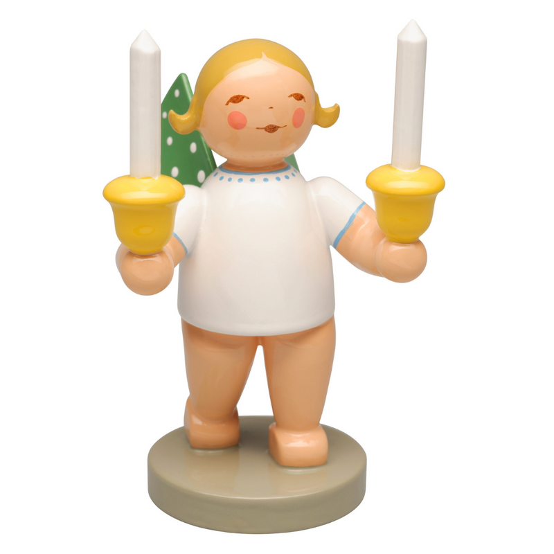 Gingerbread World Wendt und Kuehn - Angel with two Candles 650-157