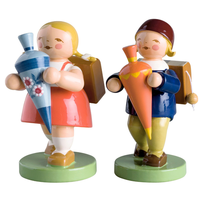 Gingerbread World Wendt und Kuehn - Blumenkinder and Friends - School Children 5241-5-6