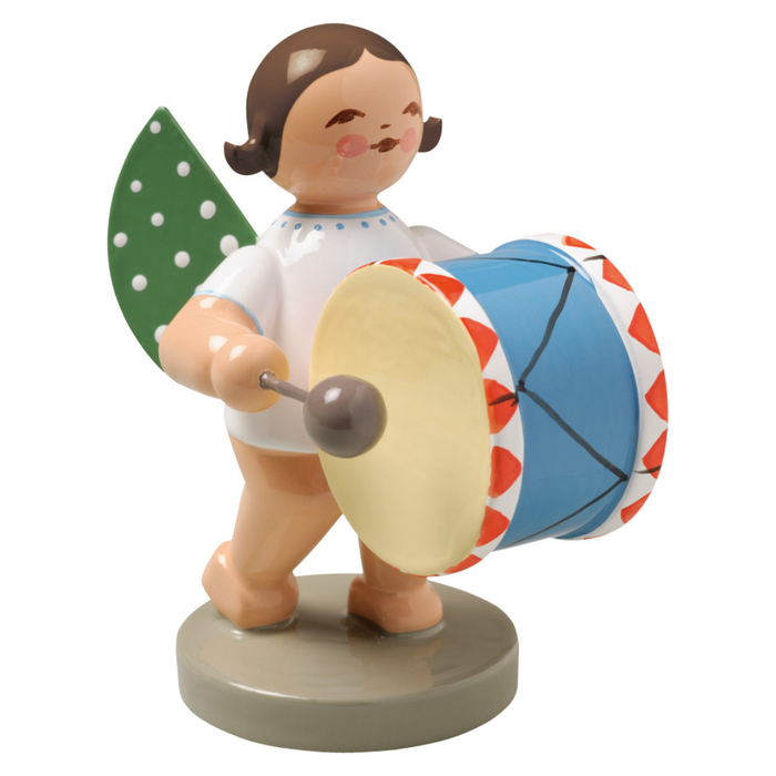 Gingerbread World Wendt und Kuehn Canada - Gruenhainichen Angel - Angel with Bass Drum 650-9