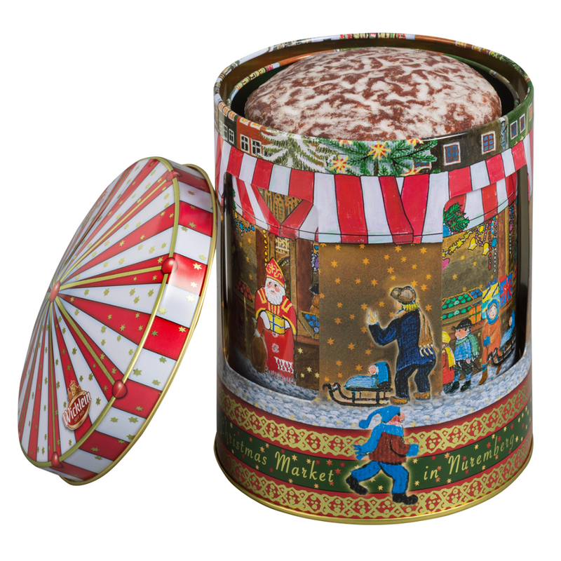 Gingerbread World Wicklein Lebkuchen Canada - Christmas Music Tin with Nuremberg Lebkuchen Cookies