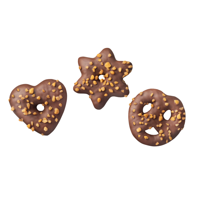 Gingerbread World Wicklein Lebkuchen Canada - Lebkuchen Hearts, Stars & Pretzels – Milk Chocolate 7348