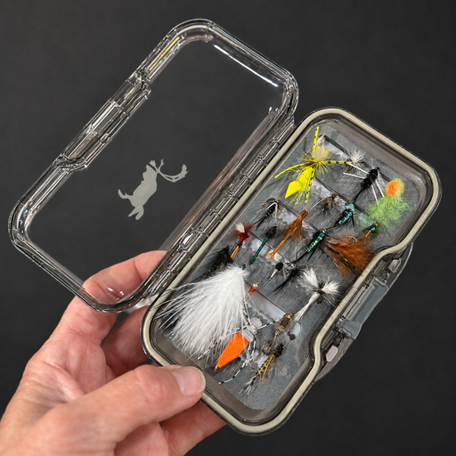 Fly Fishing Advent Calendar with 24 hand-tied Canadian flies and waterproof fly box | Gingerbread World European Christmas
