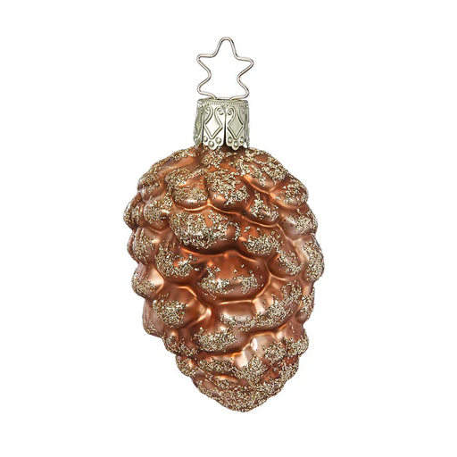 Gingerbread World European Christmas - Inge-Glas Manufaktur Blown Glass Ornament - Pine Cone Splendor 10158S024
