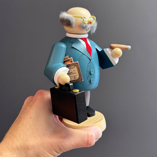 Gingerbread World European Christmas - Seiffener Volkskunst Traditional Christmas Incense Smoker – Banker 12678