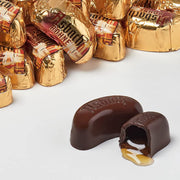 Asbach German Brandy-Filled Chocolate Beans gift box with 20 dark chocolate liquor-filled chocolates imported from Germany.