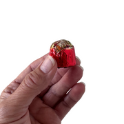 Asbach German Brandy Cherries in Dark Chocolate gift box with 16 liquor-filled chocolate cherries imported from Germany.