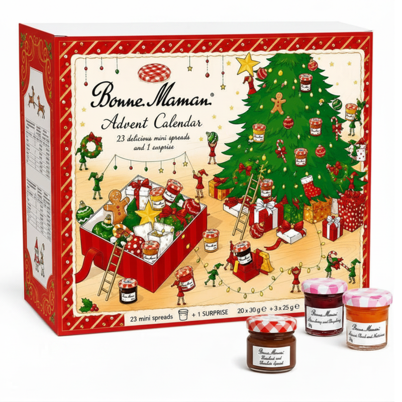 Gingerbread World European Christmas Market - Bonne Maman Advent Calendar with jams and preserves 2026