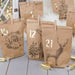 DIY Advent Calendar paper bags with numbered kraft bags for a fill-your-own Christmas countdown | Gingerbread World European 