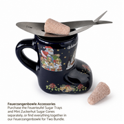 Gingerbread World European Christmas Market - German Christmas Market Glühwein Boot Mug – Navy Blue