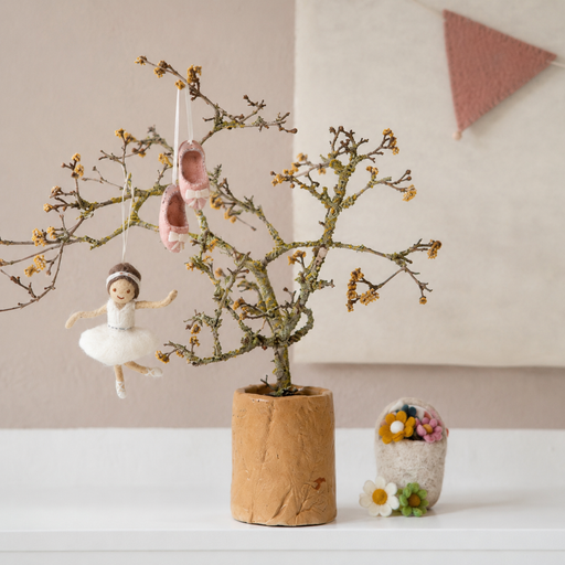 Gingerbread World European Christmas Market - Gry and Sif Denmark Felted Wool Ornaments for Ballet and Ballerina