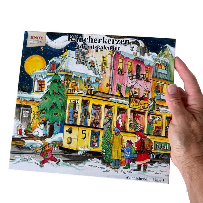Gingerbread World European Christmas Market - Knox Raucherkerzen Incense Cone Advent Calendar 2025