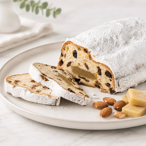 Schlünder Marzipan Stollen Gift Box 750 g German Christmas loaf with marzipan filling – Gingerbread World European Christmas