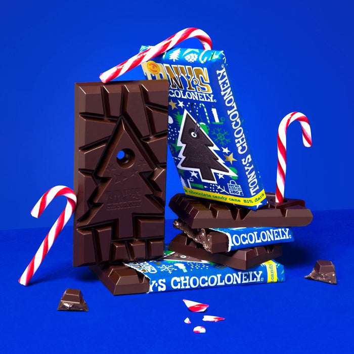Gingerbread World European Christmas Market - Tonys Chocolonely Dark Chocolate Candy Cane Bar 180 g