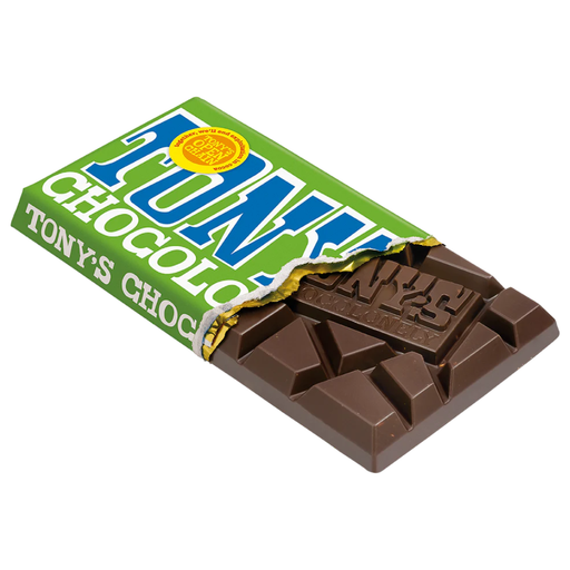 Gingerbread World European Christmas Market - Tonys Chocolonely Big 180 gram Chocolate Bar - Dark Chocolate Salted Almond Vegan