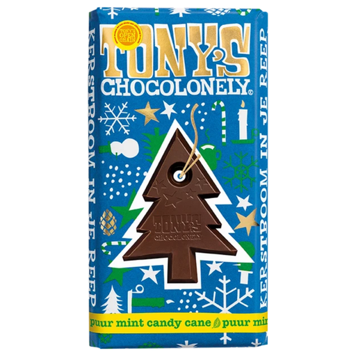 Gingerbread World European Christmas Market - Tonys Chocolonely Dark Chocolate Candy Cane Bar 180 g
