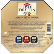 Trumpf Edle Tropfen Premium Liqueur Chocolate Advent Calendar with 24 German liqueur-filled chocolates in two holiday designs | Gingerbread World European 
