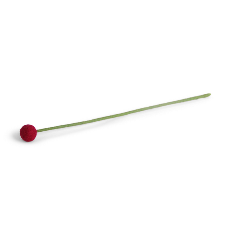 Gry & Sif Felted Wool Florals - Dot Flower, 2 cm