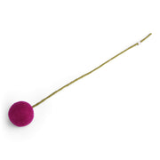 Gingerbread World European Market - En Gry and Sif Felted Wool Forever Flowers - Dot Flower 7 cm - Cerise 11612