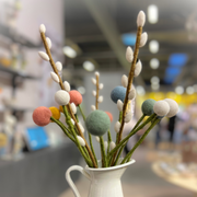 Gingerbread World European Market - En Gry and Sif Felted Wool Forever Flowers - Dot Flowers display