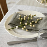 Gingerbread World European Market - En Gry and Sif Felted Wool Forever Flowers – Mini Branch with Dusty Light Yellow Berries 15234 - display