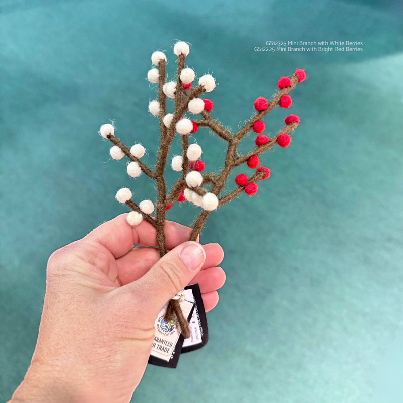 Gingerbread World European Market - Gryand Sif Denmark Felted Mini Berry Branches
