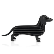 Gingerbread World European Market - Lovi Finland 3D Wooden Puzzle Figure - Dachshund 31 cm - black