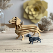 Gingerbread World European Market - Lovi Finland 3D Wooden Puzzle Figure - Dachshund 31 cm - mix and match colours and sizes
