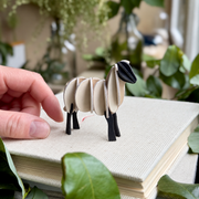 Gingerbread World European Market - Lovi Finland 3D Wooden Puzzle Figure - Lamb 7cm - natural mix - product