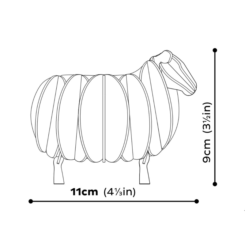 Lovi Finland Sheep – 3D Wooden Puzzle, 11 cm