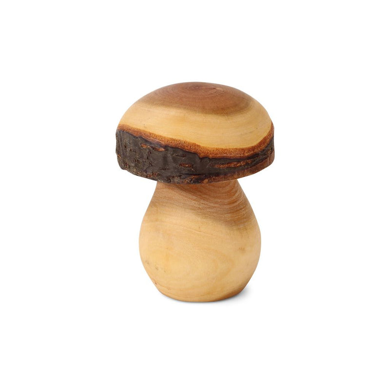 Gingerbread World European Market - Waldfabrik Wood Folk Art - Hand turned Wooden Mushroom Figure - Size 1 - W5301