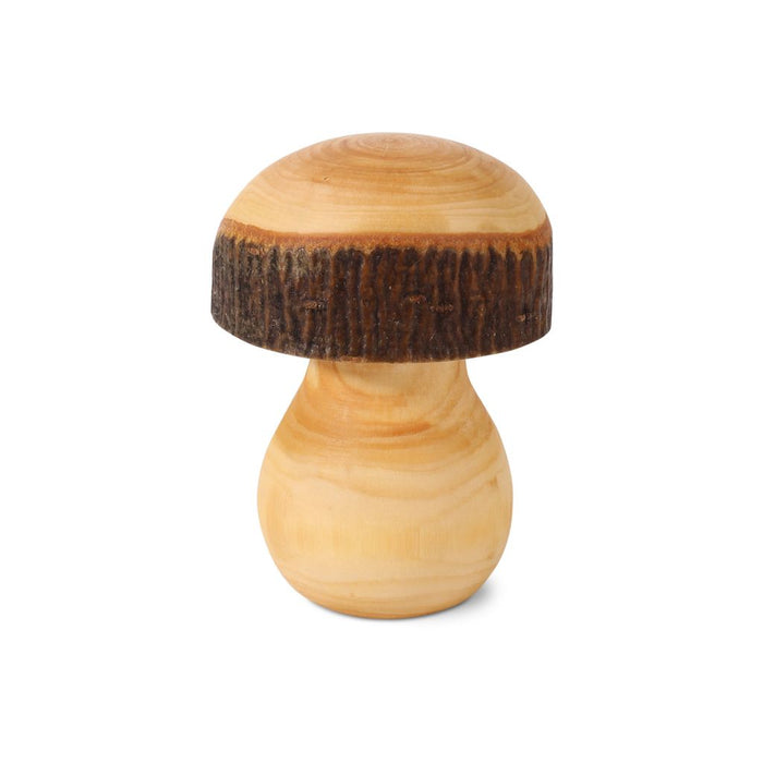 Gingerbread World European Market - Waldfabrik Wood Folk Art - Hand turned Wooden Mushroom Figure - Size 2 - W5302