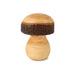 Gingerbread World European Market - Waldfabrik Wood Folk Art - Hand turned Wooden Mushroom Figure - Size 2 - W5302